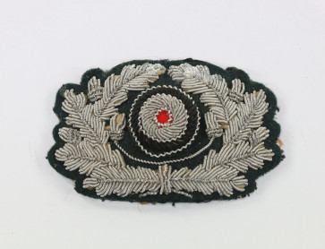 Wehrmacht Heer, Eichenlaubkranz mit Kokarde für die Schirmmütze der Offiziere - Militaria-Berlin