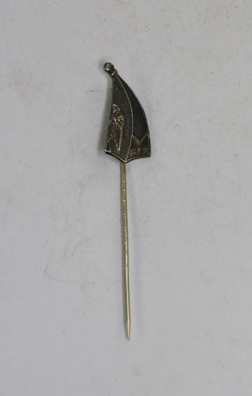 Wehrmacht Heer, Nadel 76 I.D. (76. Infanterie Division), Hst. Günter Ott Berlin, 835 Silber - Militaria-Berlin
