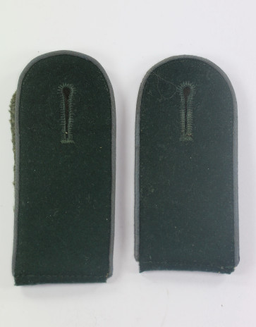 Wehrmacht Heer, Paar frühe Schulterklappen Mannschaften Transport (Waffenfarbe hellblau) - Militaria-Berlin