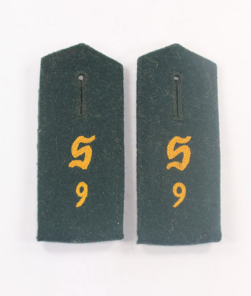 Wehrmacht Heer, Paar frühe Schulterklappen Schützenregiment 9, Aufkllärungsabteilung, Mannschaften - Militaria-Berlin