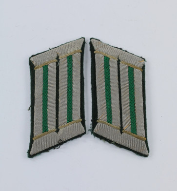 Wehrmacht Heer, Paar Kragenspiegel für Offiziere Gebirgsjäger - Militaria-Berlin