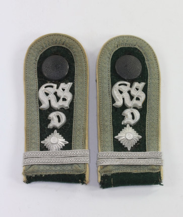 Wehrmacht Heer, Paar Schulterklappen für Fähnrich der Infanterie, Kriegsschule Dresden - Militaria-Berlin