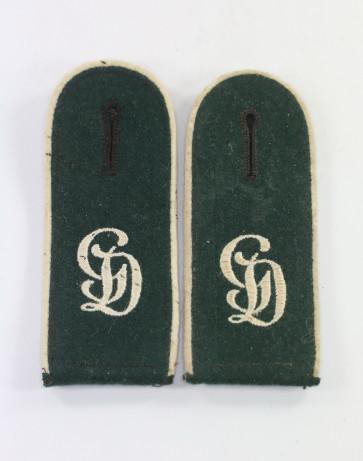 Wehrmacht Heer, Paar Schulterklappen für Mannschaften im Infanterie Regiment Großdeutschland - Militaria-Berlin