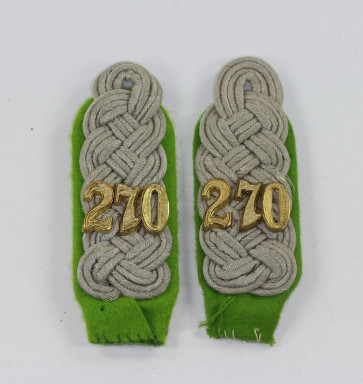 Wehrmacht Heer, Paar Schulterklappen Major Panzergrenadier Regiment 270 - Militaria-Berlin