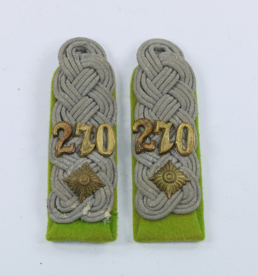 Wehrmacht Heer, Paar Schulterklappen Oberstleutnant Panzergrenadier Regiment 270 - Militaria-Berlin