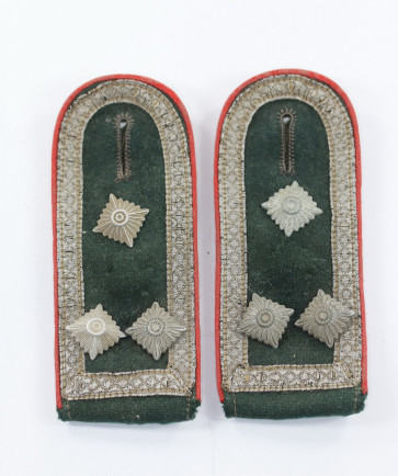 Wehrmacht Heer, Paar Schulterklappen Stabsfeldwebel der Artillerie - Militaria-Berlin