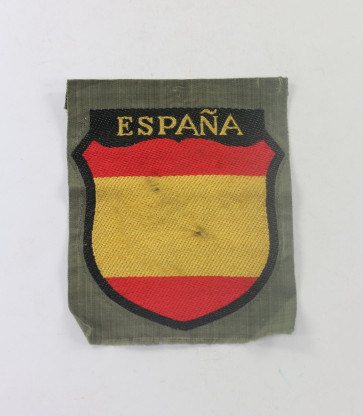 Wehrmacht Heer, Ärmelabzeiche für spanische Freiwillige der Blauen Division Espana - Militaria-Berlin