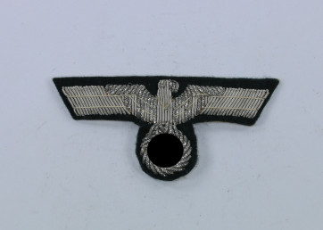 Wehrmacht Heer, Schirmmützenadler für Offiziere (handgestickt) - Militaria-Berlin