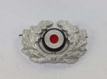 Wehrmacht Heer, Schirmmützeneichenlaub und Korkade für Offiziere - Militaria-Berlin