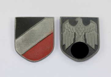 Wehrmacht Heer, Wappen- und Adlerschild für den Tropenhelm - Militaria-Berlin