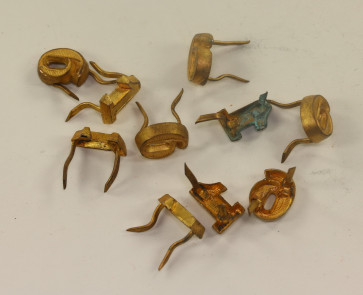 Wehrmacht Heer, Ziffern Auflagen für die Schulterklappen (10 Stück) - Militaria-Berlin