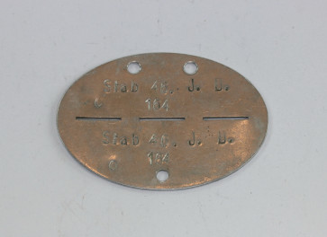 Wehrmacht Herr, Erkennungsmarke Stab 46 Infanterie Division (Stab 46. J.D.) - Militaria-Berlin
