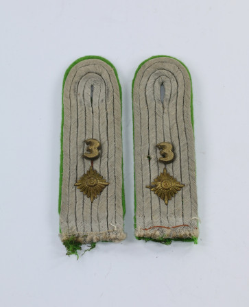 Wehrmacht, Paar Schulterklappen Oberleutnant Panzergrenadier Regiment 3 - Militaria-Berlin