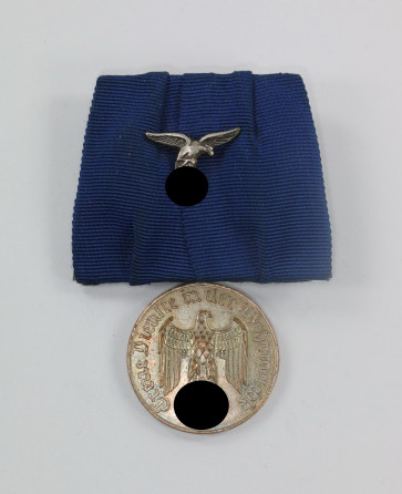 Wehrmachtsdienstauszeichnung IV. Klasse (4 Jahre), für 4 Jahre in der Luftwaffe, an Einzelspange - Militaria-Berlin
