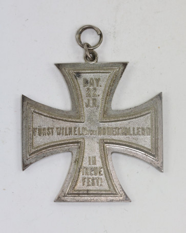 Weltkriegs-Erinnerungskreuz, Bay. 22. J.R. Fürst Wilhelm von Hohenzollern in Treue fest - Militaria-Berlin