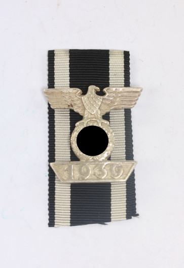  Wiederholungsspange 2. Klasse 1939, Ziemer & Söhne Oberstein (Buntmetall) - Militaria-Berlin
