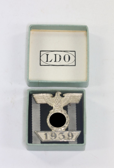  Wiederholungsspange 2. Klasse, Hst. L/11, in LDO Schachtel (Wilhelm Deumer, Lüdenscheid) - Militaria-Berlin