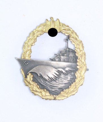 Zerstörer Kriegsabzeichen, Paul Meybauer, Berlin (Buntmetall) - Militaria-Berlin