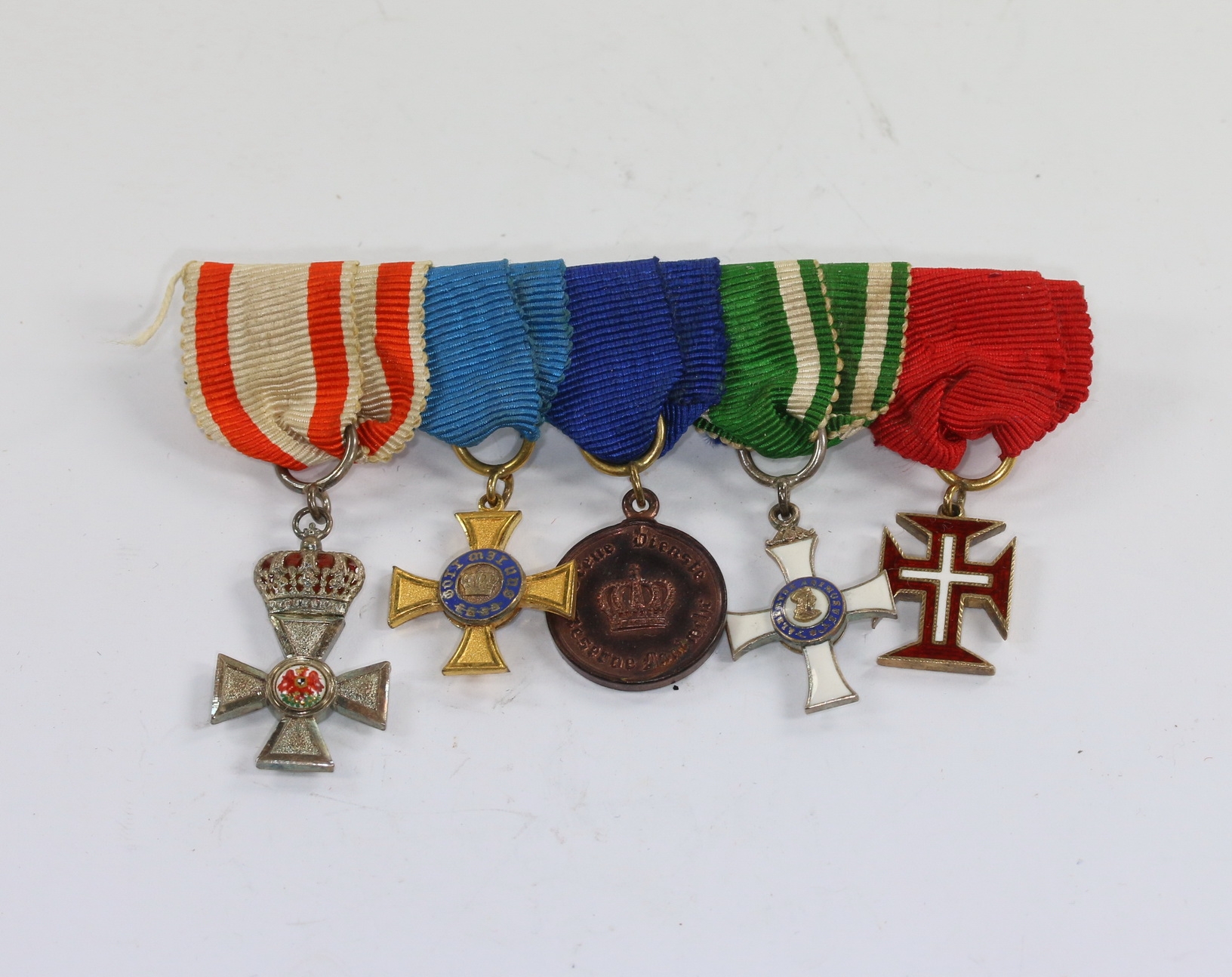 16_mm_miniatur_ordensschnalle_roteradlerorden_mit_krone_1_ 16 MM Miniatur Ordensschnalle – Bild 1