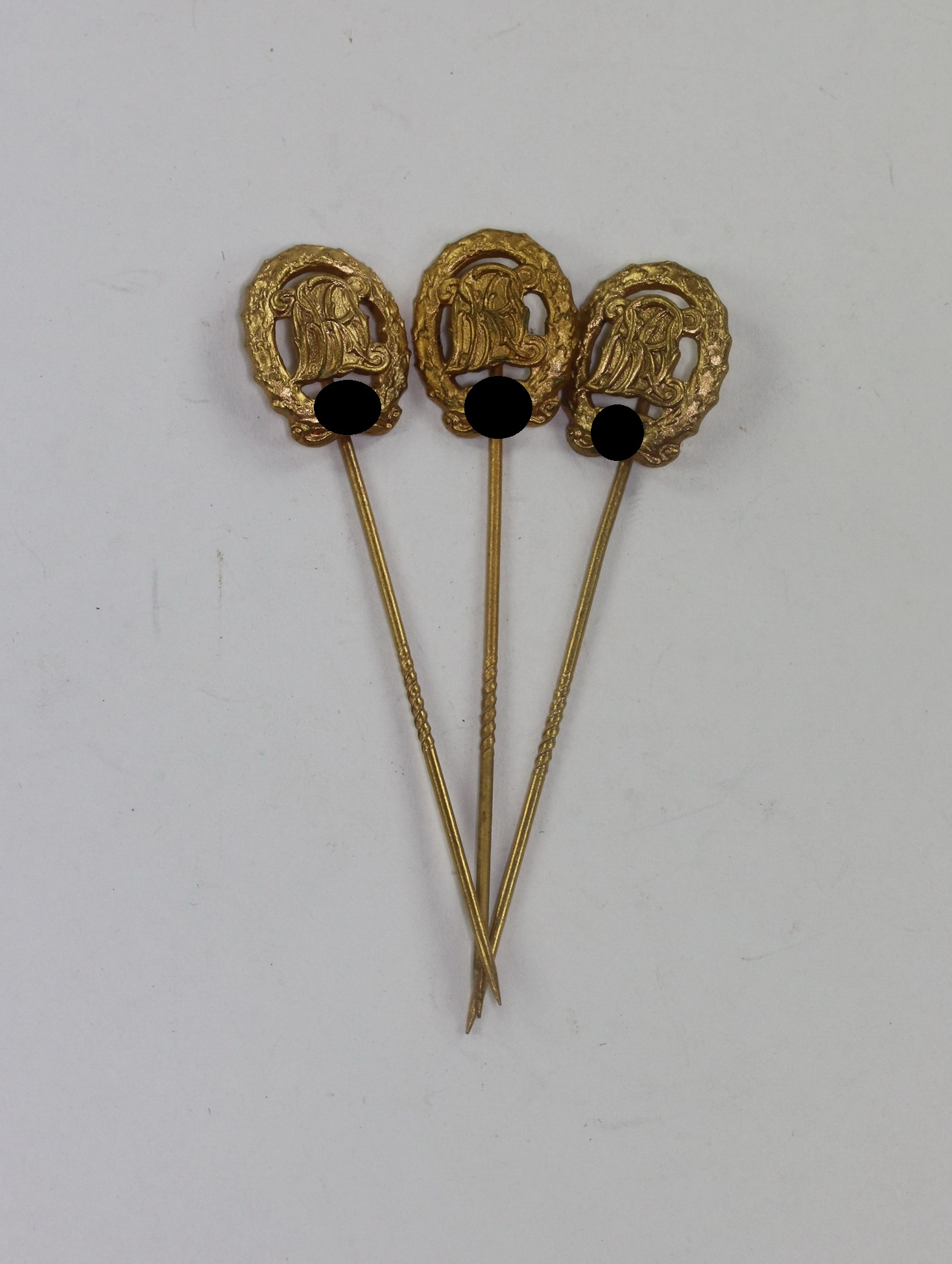 16  MM Miniatur Reichsportabzeichen in Gold, Hst. Wernstein Jena – Bild 1