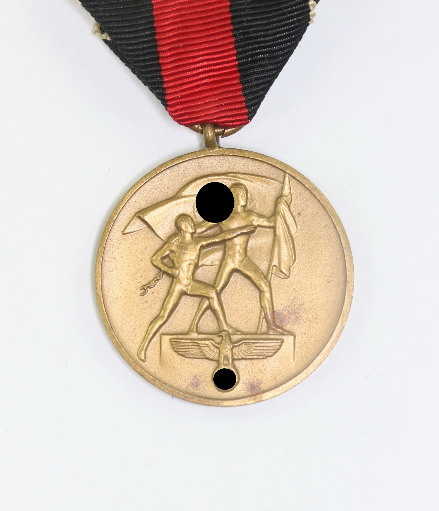  Anschlußmedaille Sudetenland (1. Oktober 1938), Ein Volk ein Reich ein Führer – Bild 1