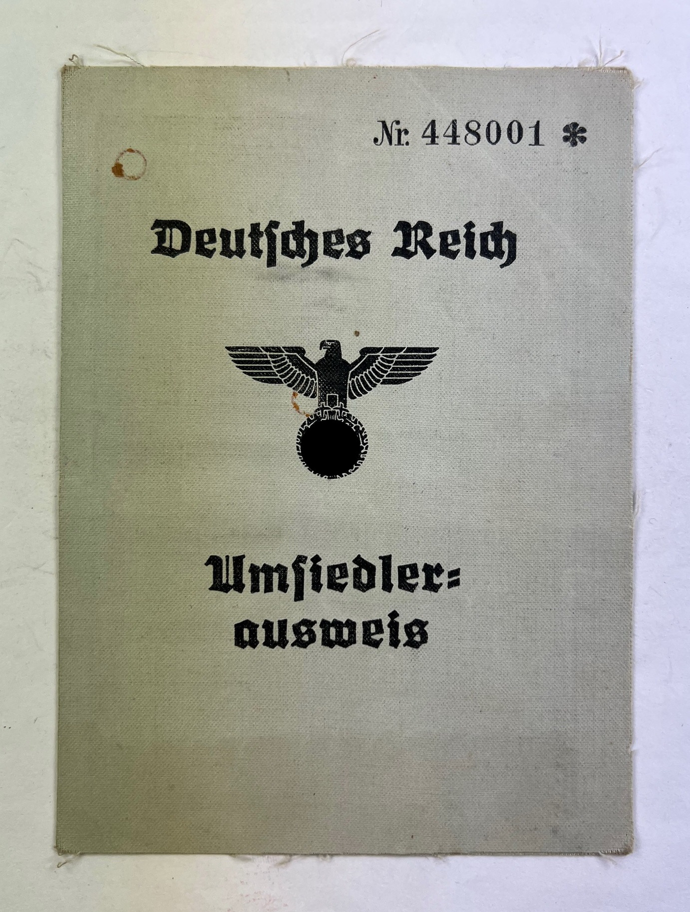 3 Deutsches Reich Umsiedler Ausweis – Bild 1