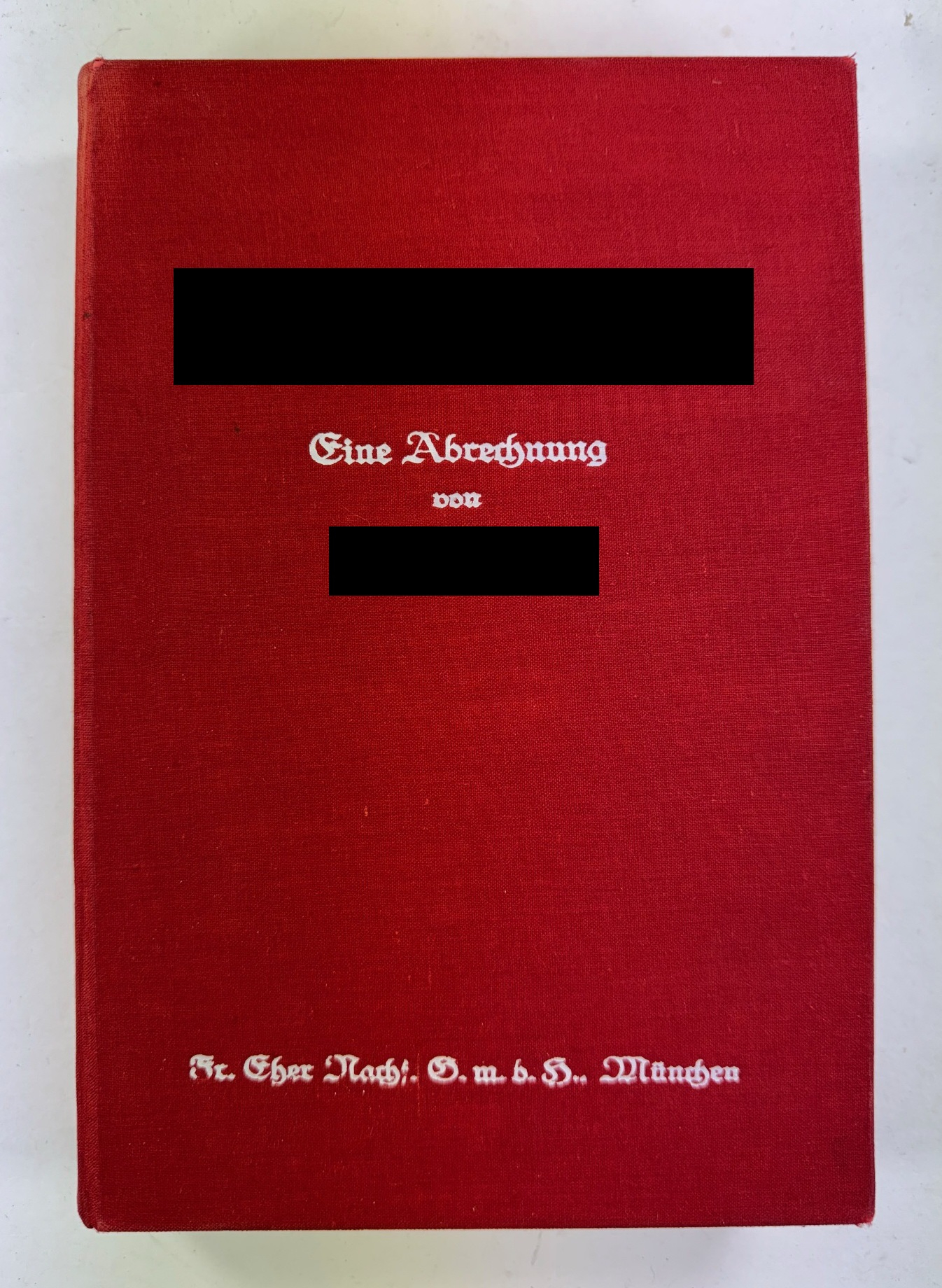  Adolf Hitler, Mein Kampf, II. Auflage 1926 (!), 1. Band Eine Abrechnung – Bild 1