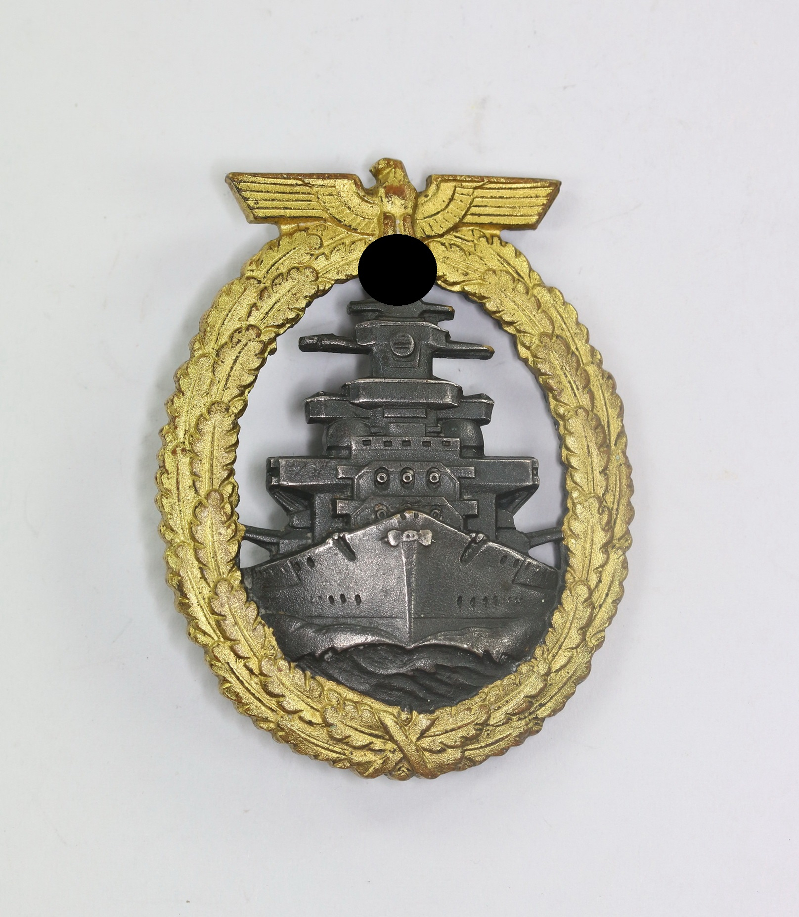 _flottenkriegsabzeichen_hst Flottenkriegsabzeichen, Hst. Schwerin Berlin (Buntmetall) – Bild 1