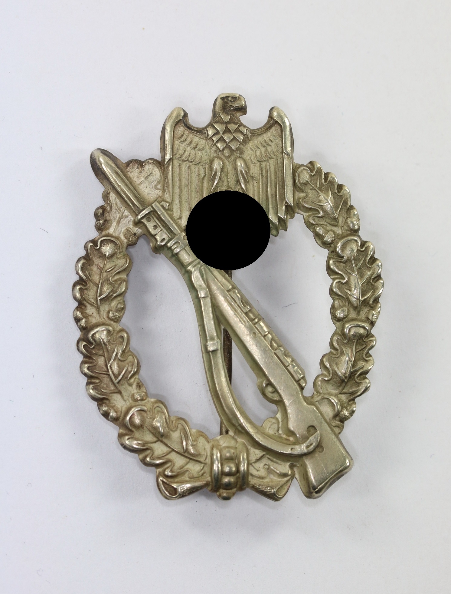  Infanterie Sturmabzeichen in Silber, Juncker, Neusilber "Porsche" – Bild 1