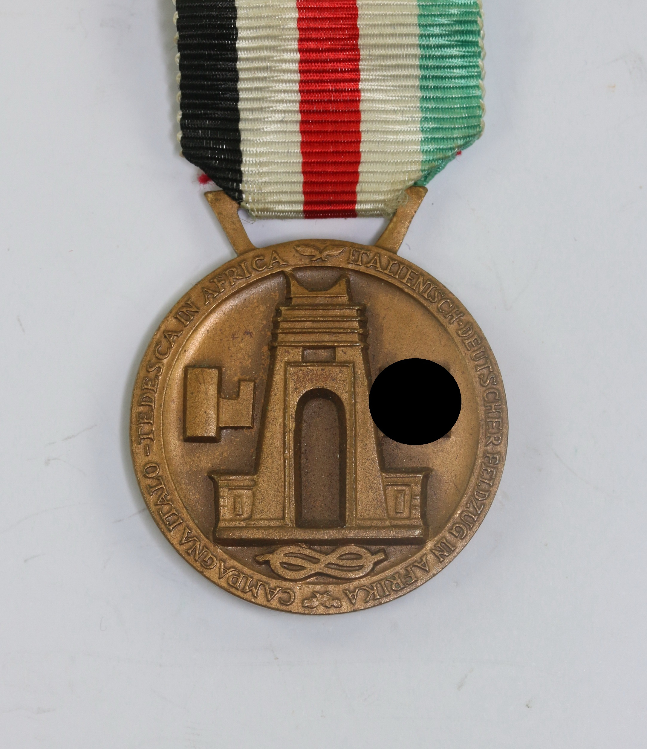  Italienisch Deutsche Feldzugsmedaille für Afrika - Lorioli Milano und De Marchis – Bild 1