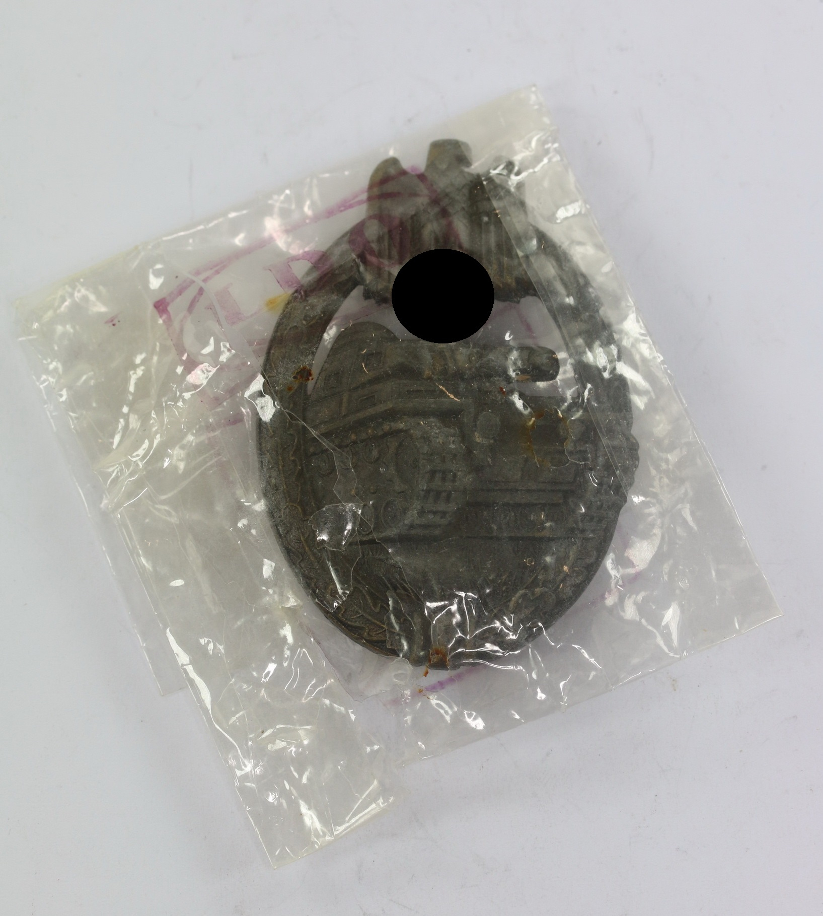  Panzerkampfabzeichen in Bronze, Wilhelm Deumer, Lüdenscheid, in LDO Cellophan Tüte – Bild 1