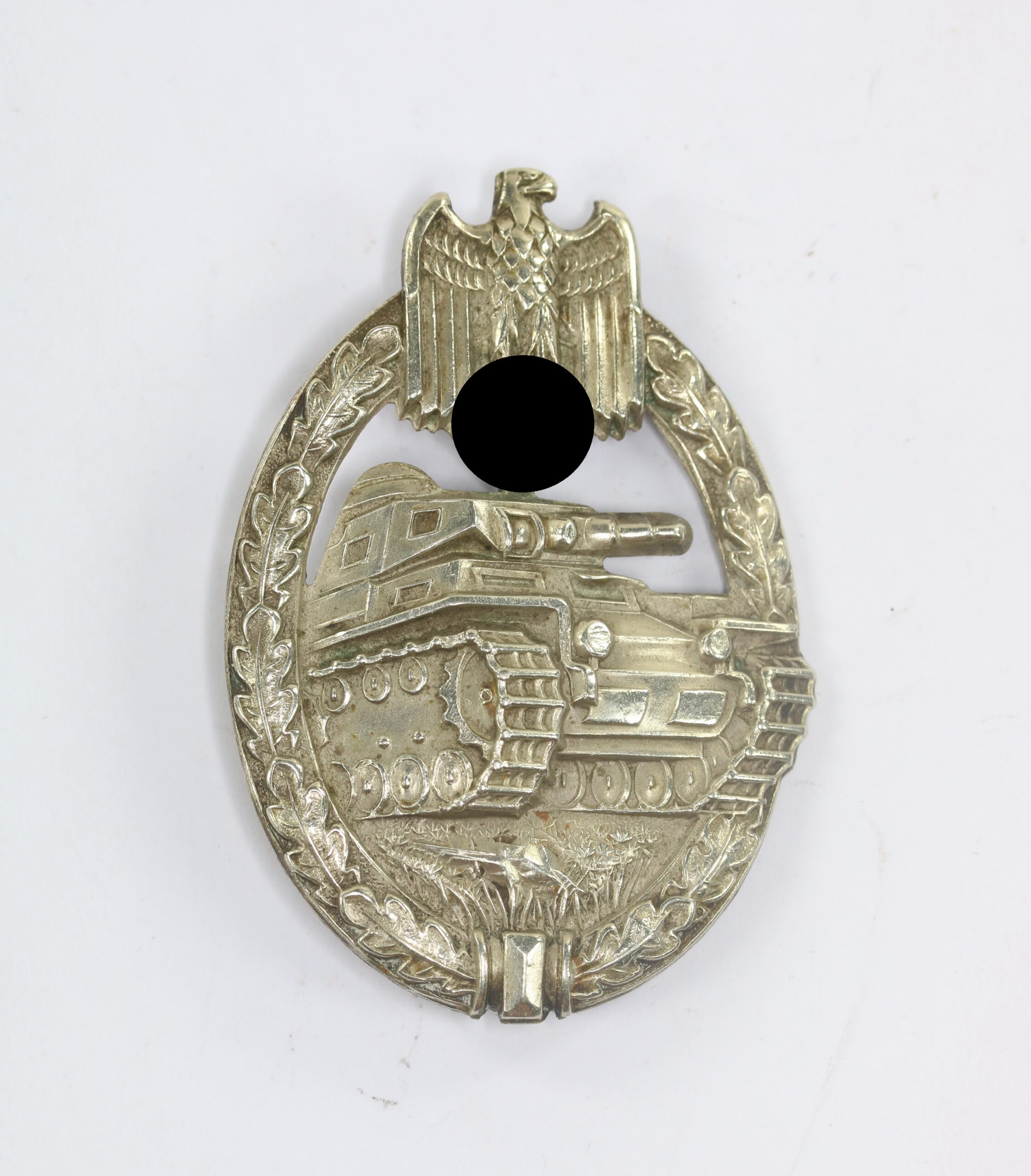 _panzerkampfabzeichen_in_silber_juncker_neusilber_porsche_variante_1__1 Panzerkampfabzeichen in Silber, Juncker, Neusilber, "Porsche Variante" – Bild 1