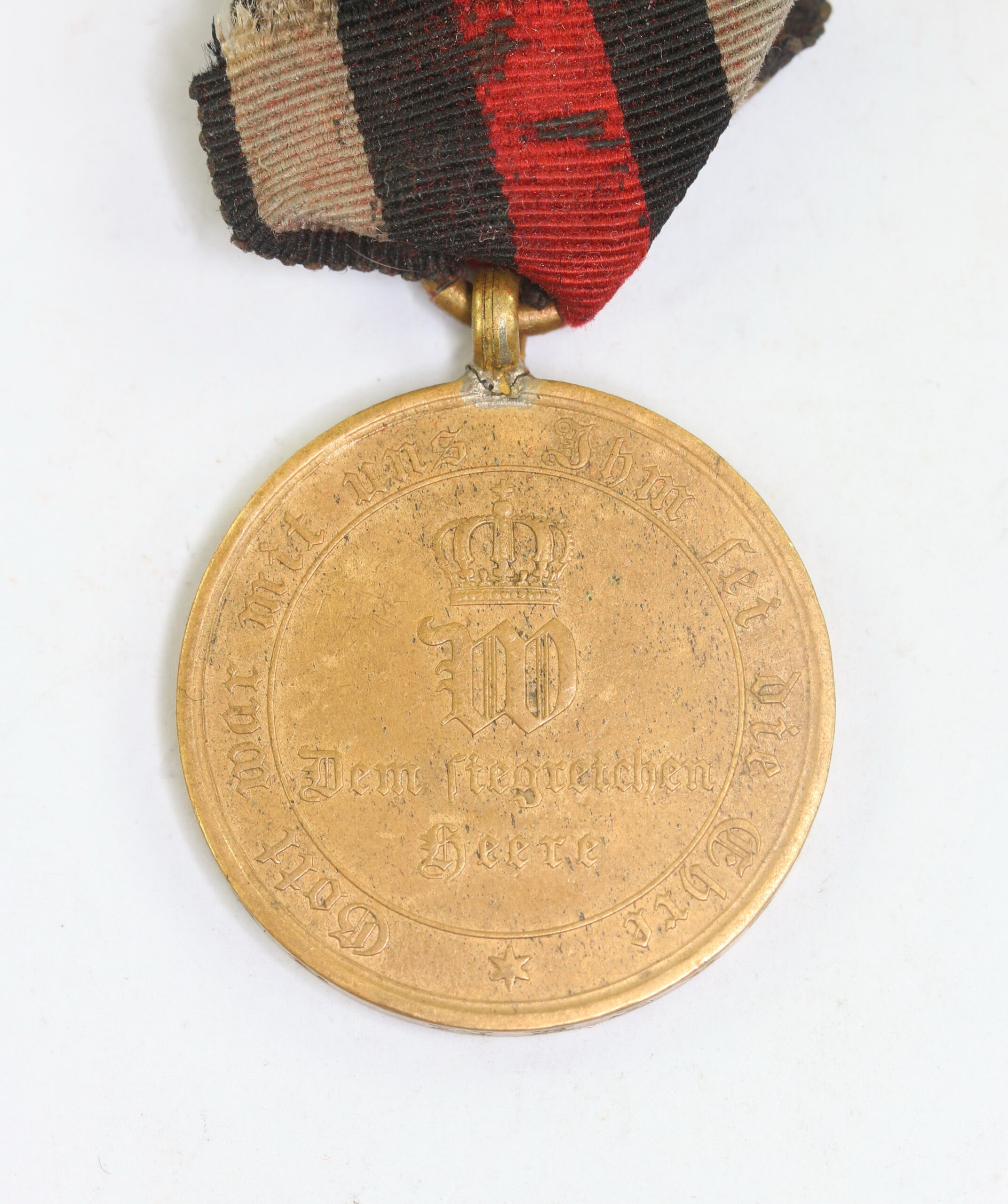  Preußen, Kriegsdenkmünze für Kämpfer 1870 - Aus eroberten Geschuetz – Bild 1