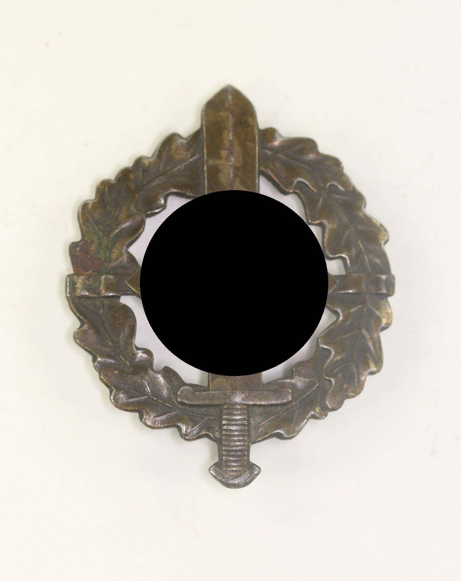_sa_wehrabzeichen_in_bronze_hst SA Wehrabzeichen in Bronze, Hst. E. Schneider Lüdenscheid, Eigentum D.S.A. Sportabzeichen Hauptstelle – Bild 1