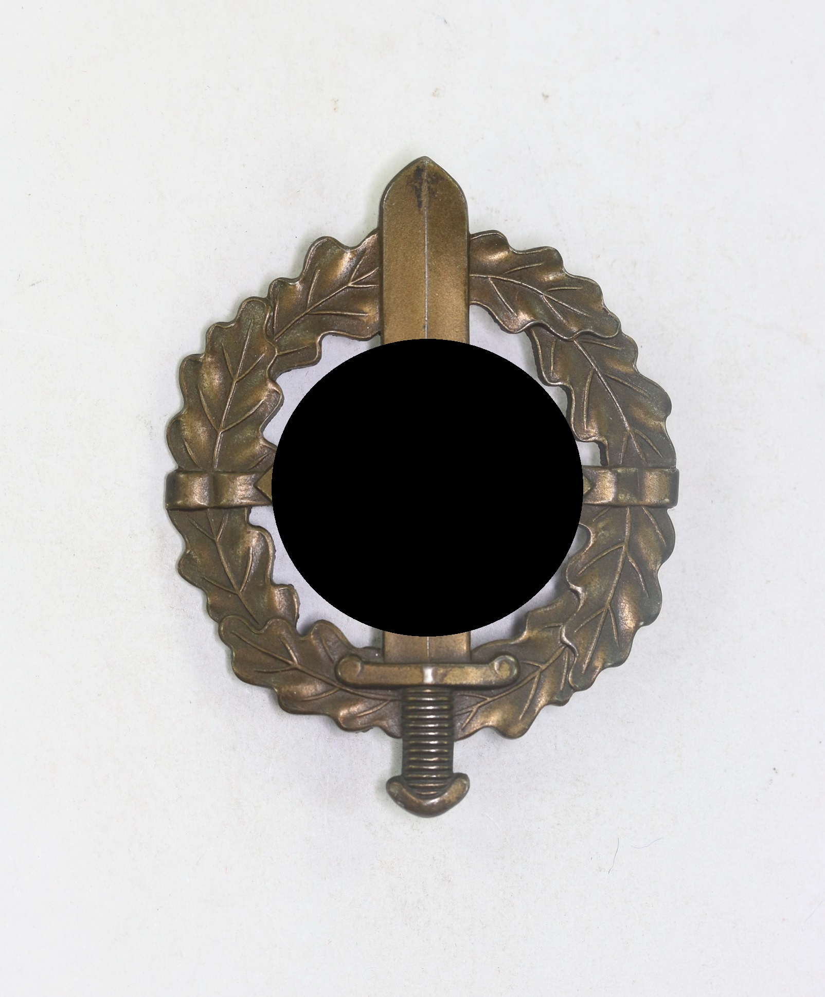 _sa_wehrsportabzeichen_in_bronze_hst SA Wehrsportabzeichen in Bronze, Hst. Berg & Nolte, Eigentum d. S.A. Sportabzeichen Hauptstelle – Bild 1