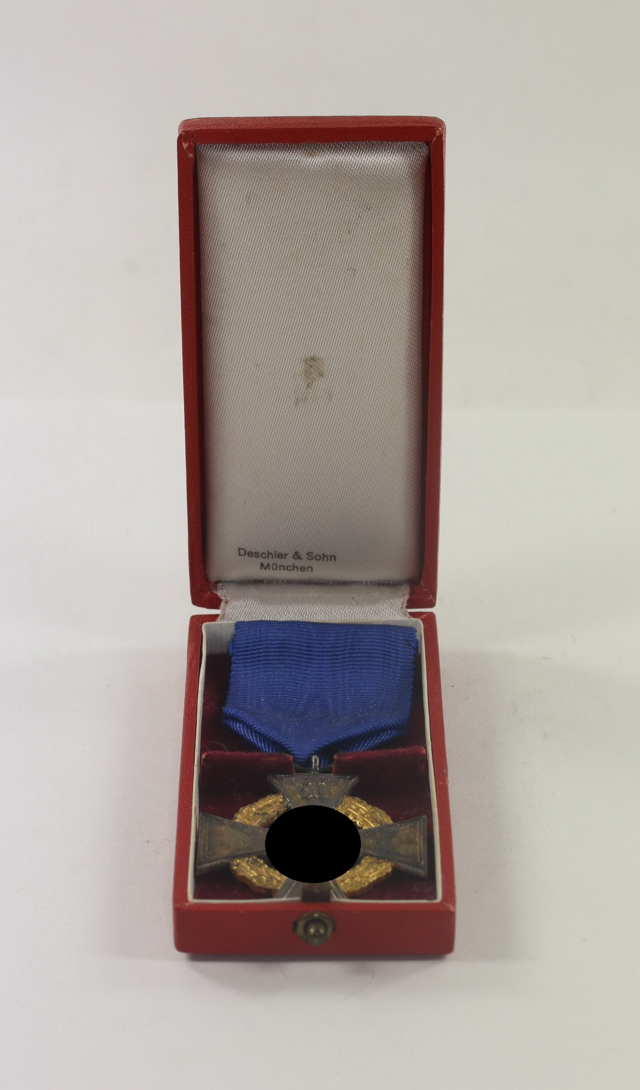  Treudienstehrenzeichen für 50 Jahre (Sonderstufe), im Etui Deschler & Sohn - Für treue Arbeit – Bild 1