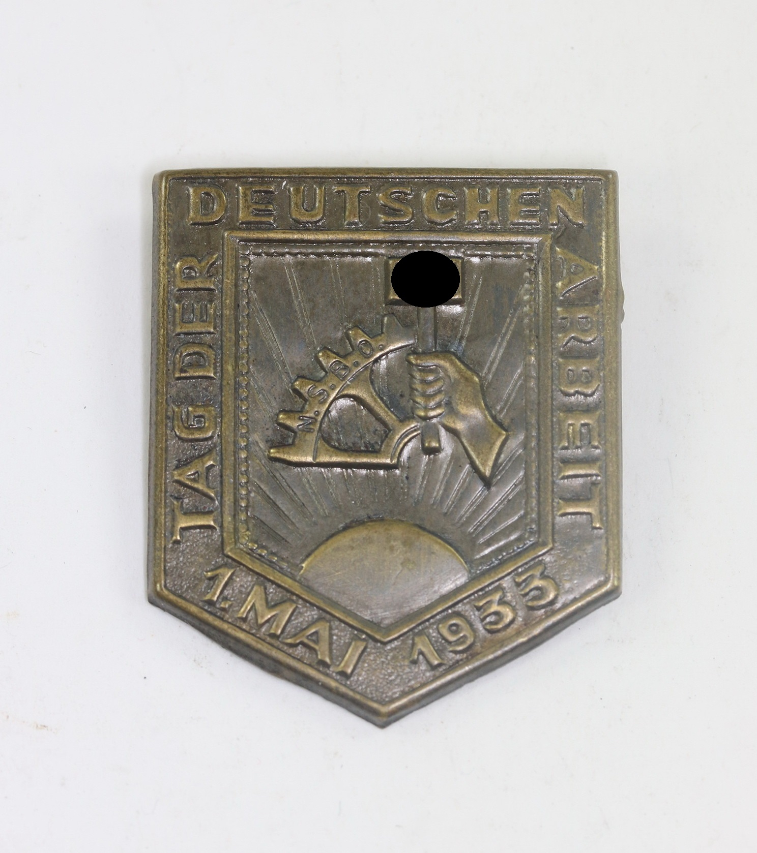 Abzeichen, N.S.B.O. Tag der Deutschen Arbeit 1. Mai 1933 – Bild 1