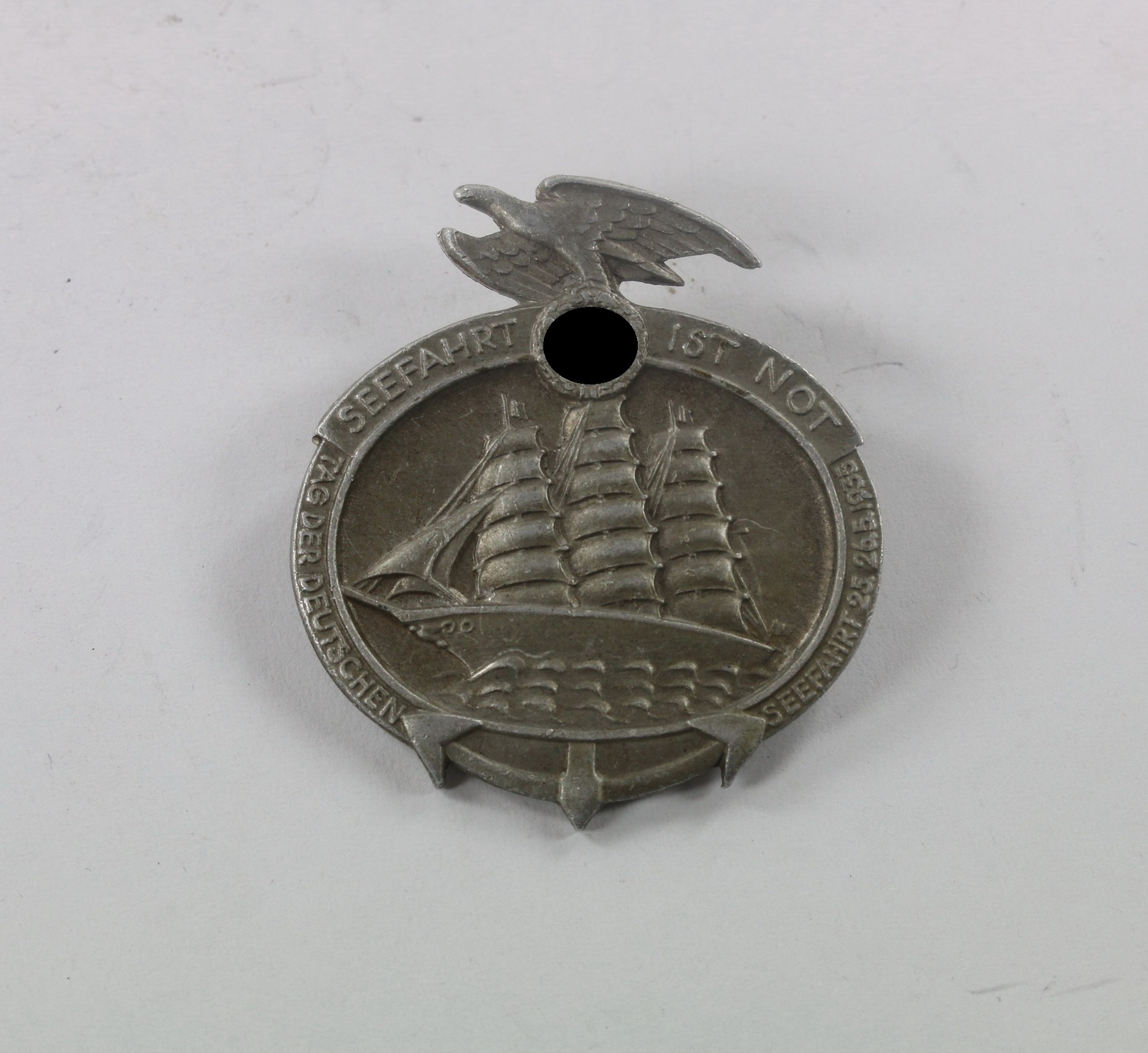  Abzeichen, Seefahrt ist Not Tag der Deutschen Seefahrt 25. 26.5. 1935 - Paul Schulze & Co Lübeck – Bild 1
