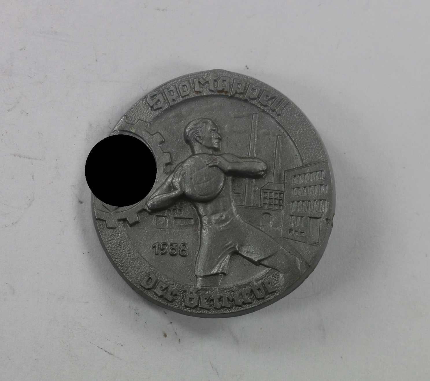 Abzeichen, Sportappel der Betriebe 1938, Hst. M9/25 (Richard Sieper & Söhne, Lüdenscheid) – Bild 1