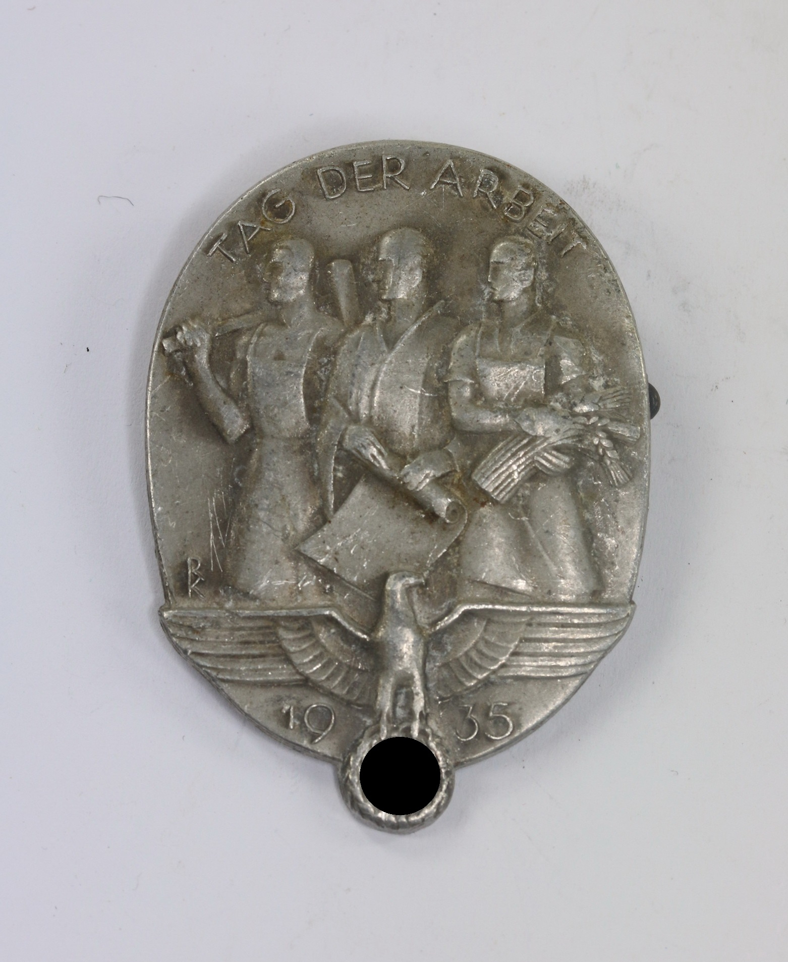  Abzeichen, Tag der Arbeit 1935, Hst. Paulmann & Crone Lüdenscheid – Bild 1