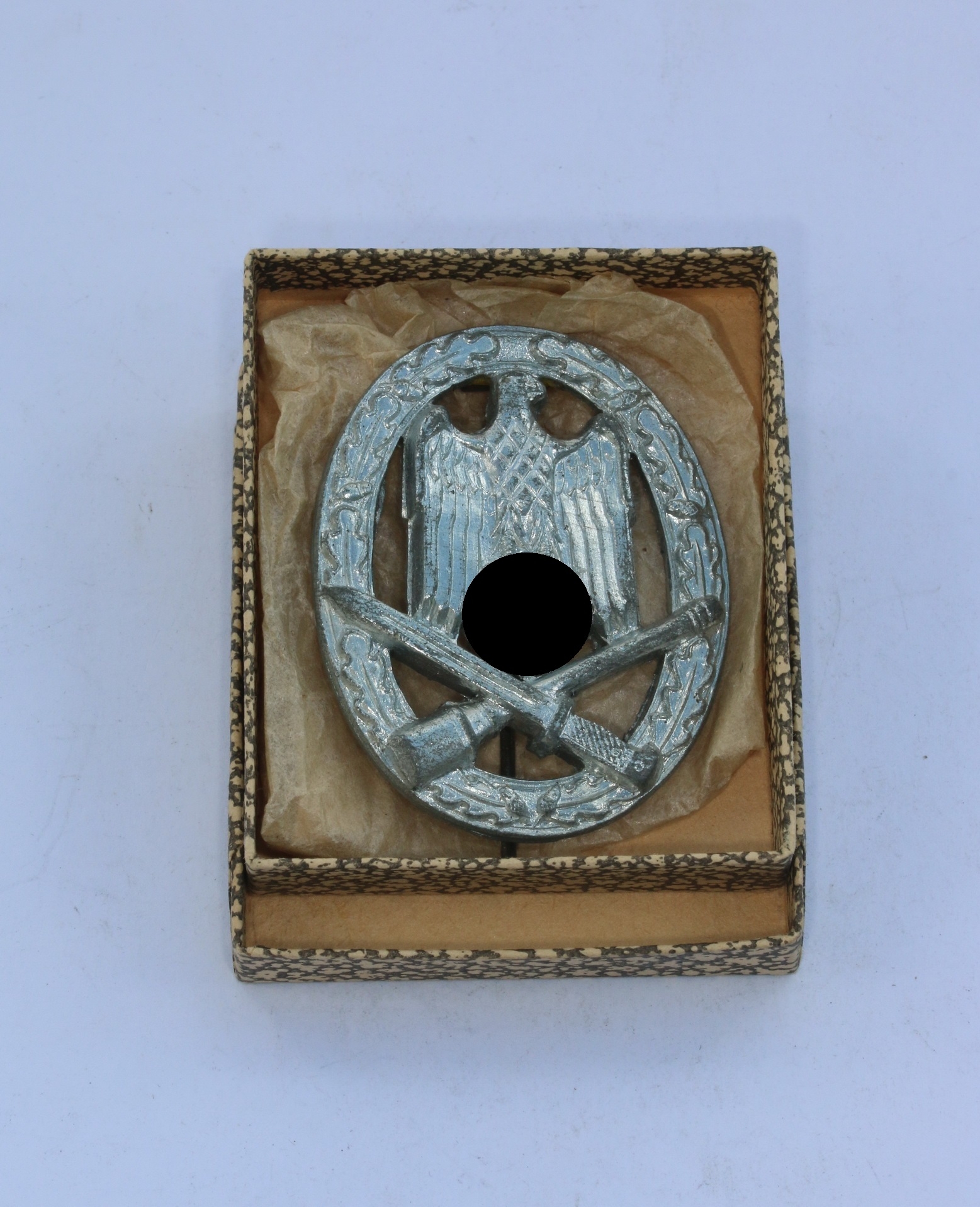 allgemeinessturmabzeichen_hst Allgemeines-Sturmabzeichen, Hst. L/53, in Verkaufssschachtel – Bild 1