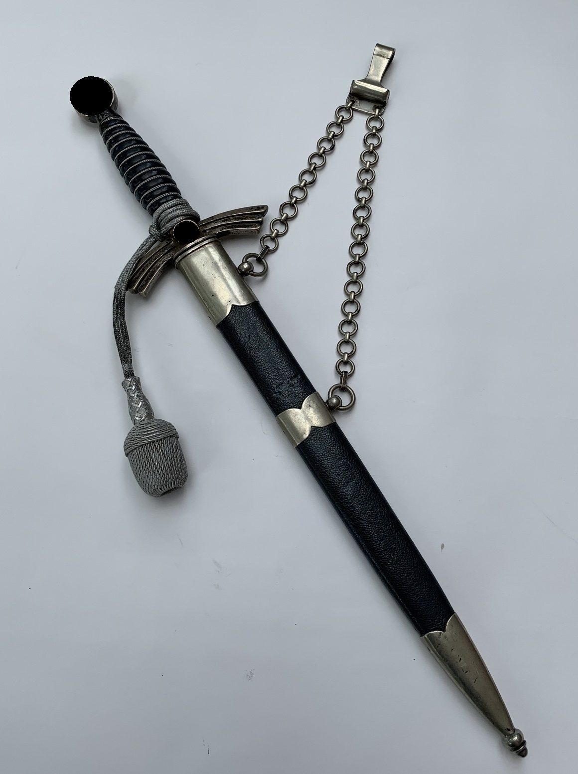 Borddolch, Hst. Gebr. Heller, Neusilber – Bild 1