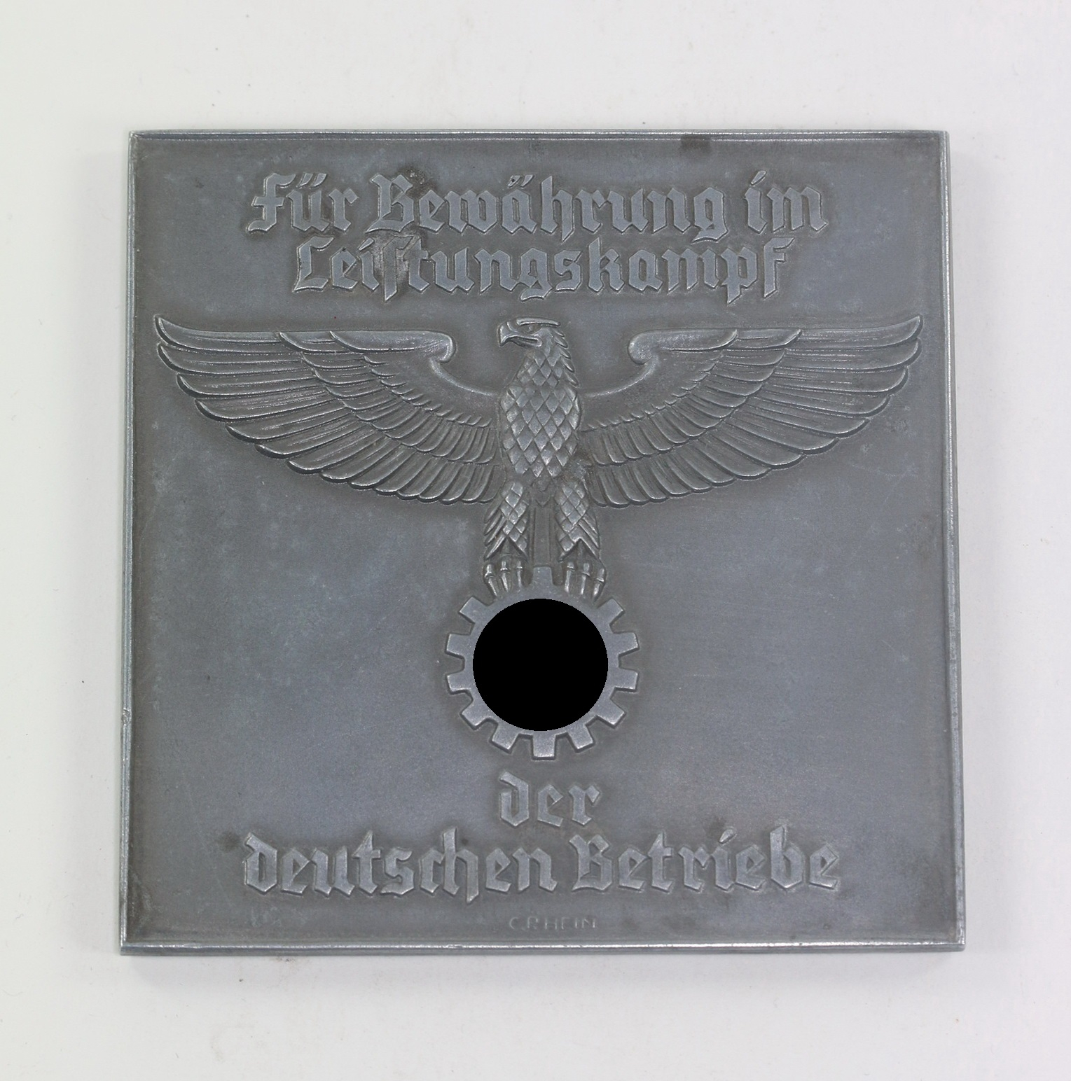 Deutsche Arbeitsfront (DAF), Plakette Für Bewährung im Leistungskampf der deutschen Betriebe - Verliehen von der DAF Gau Schleswig-Holstein – Bild 1