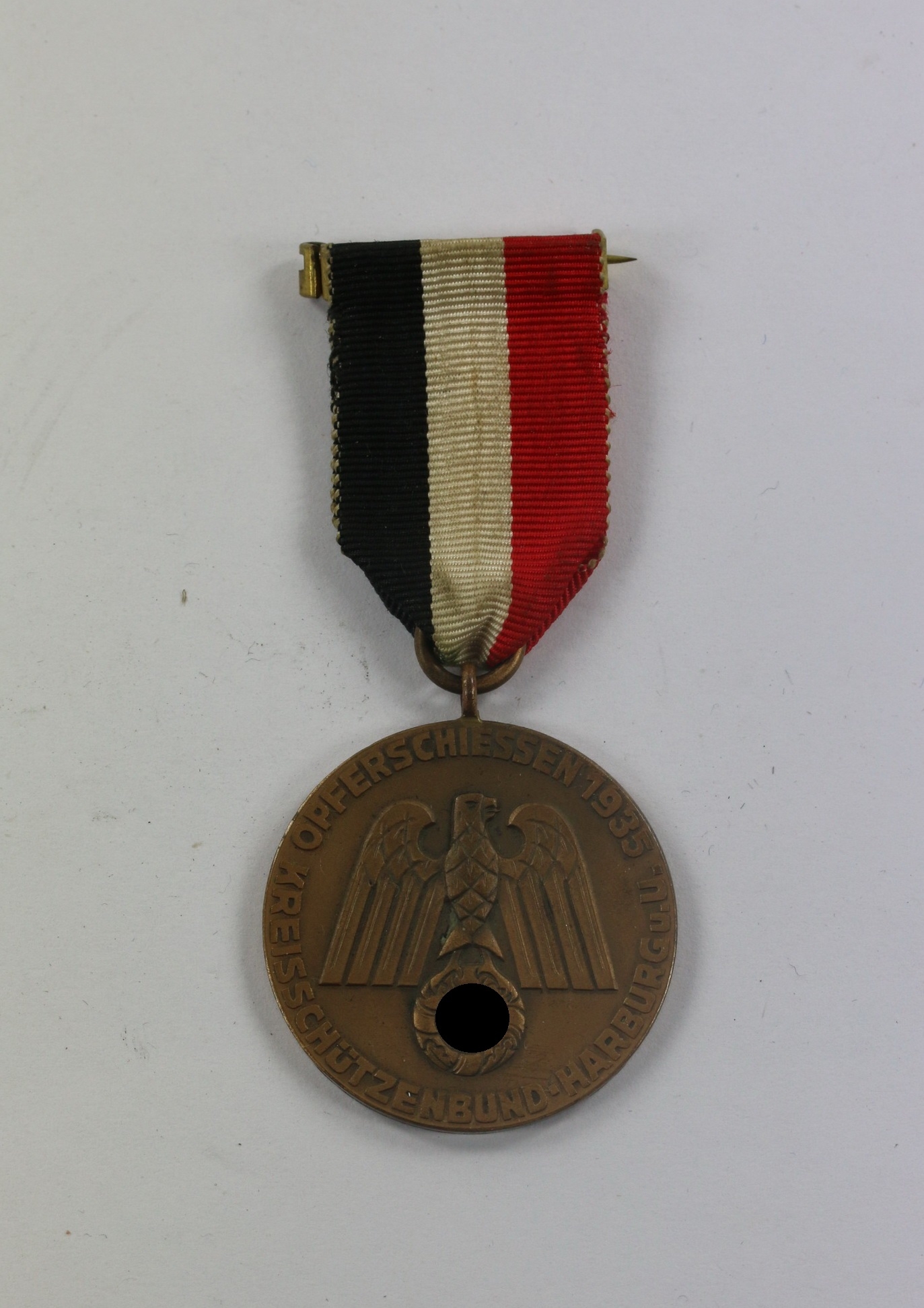 Deutscher Schützenbund (DSB), Medaille Opfreschießen 1935 - Kreisschützenbund u. U. Harburg Gau Niedersachsen – Bild 1