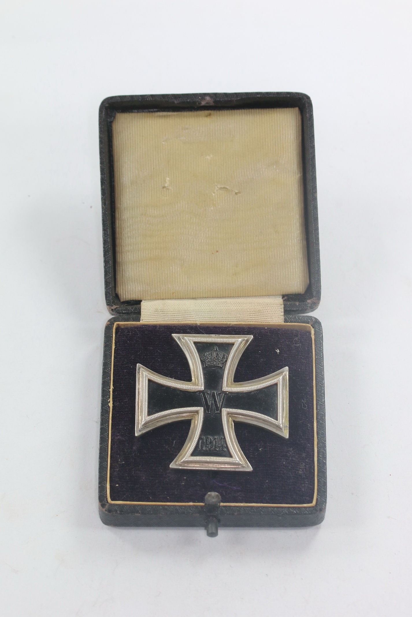 Eisernes Kreuz 1. Klasse 1914, Hst. WS (Wagner & Sohn, Berlin), im Etui – Bild 1