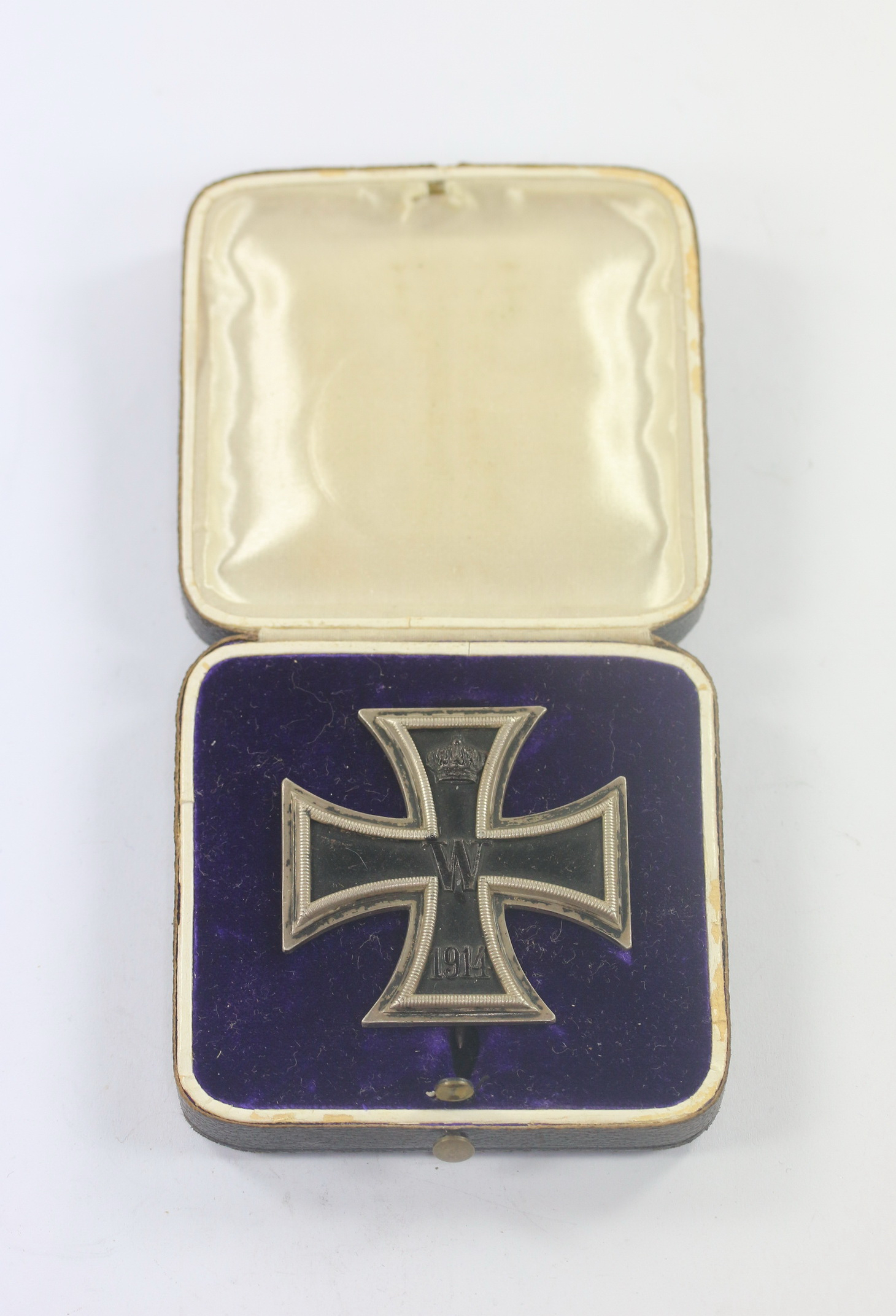Eisernes Kreuz 1. Klasse 1914, Hst. WS (Wagner & Sohn, Berlin), im frühen Etui – Bild 1