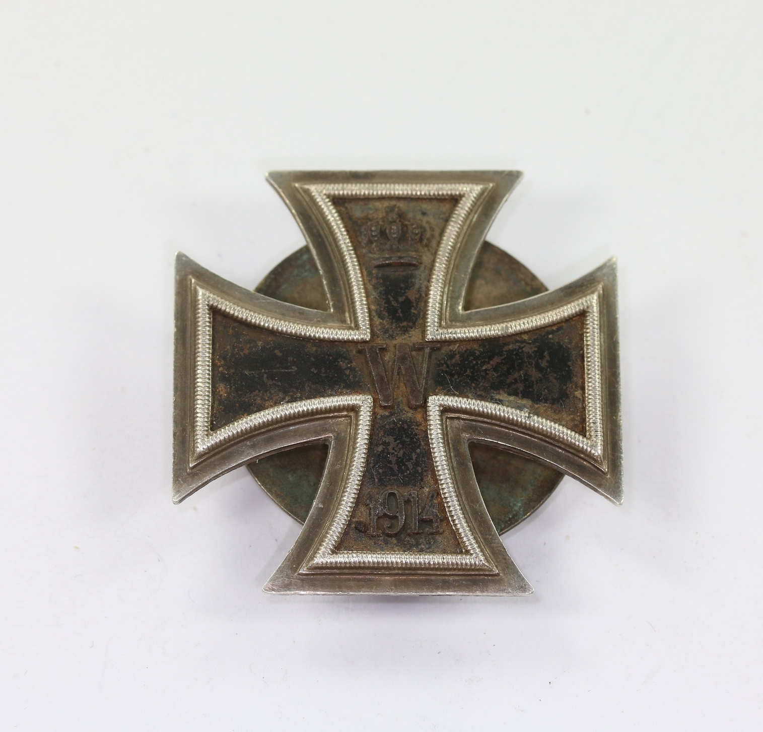 eisernes_kreuz_1 Eisernes Kreuz 1. Klasse 1914, Scheibe und Mutter, Silber, Hst. AWS – Bild 1