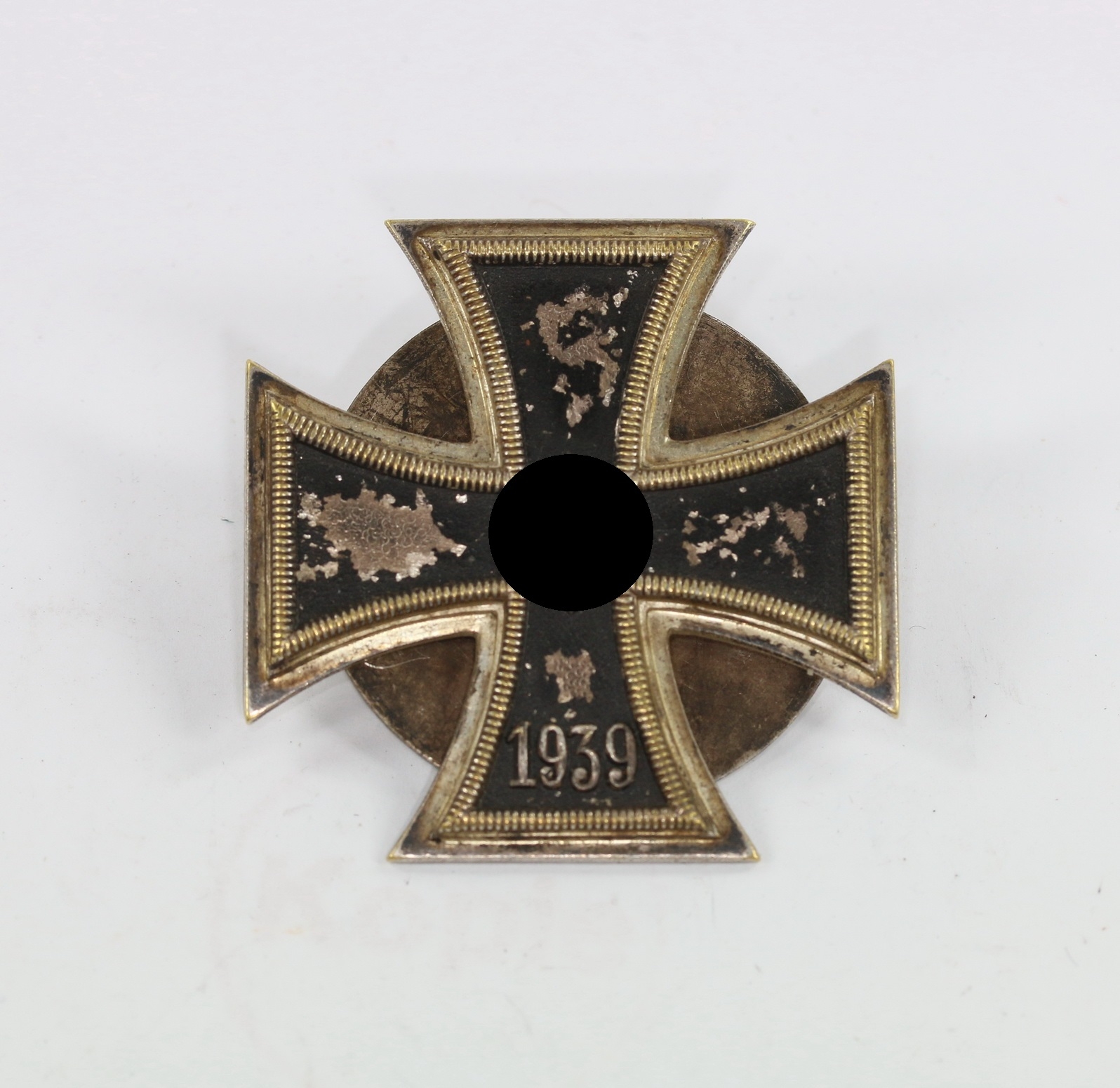 eisernes_kreuz_1 Eisernes Kreuz 1. Klasse 1939, Petz & Lorenz, an Scheibe und Mutter, nicht magnetisch – Bild 1