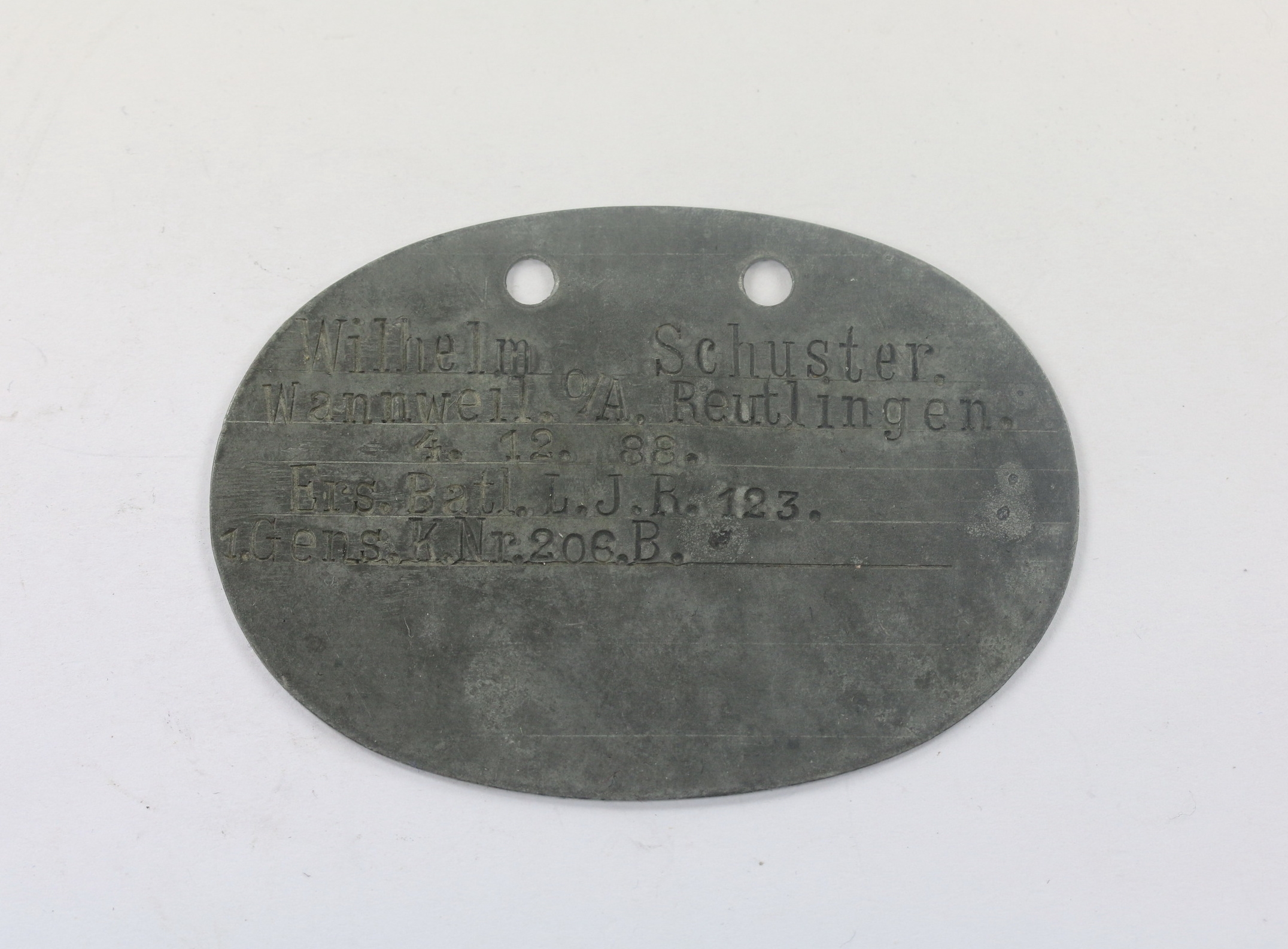 erkennungsmarke_1 Erkennungsmarke 1. Weltkrieg – Bild 1