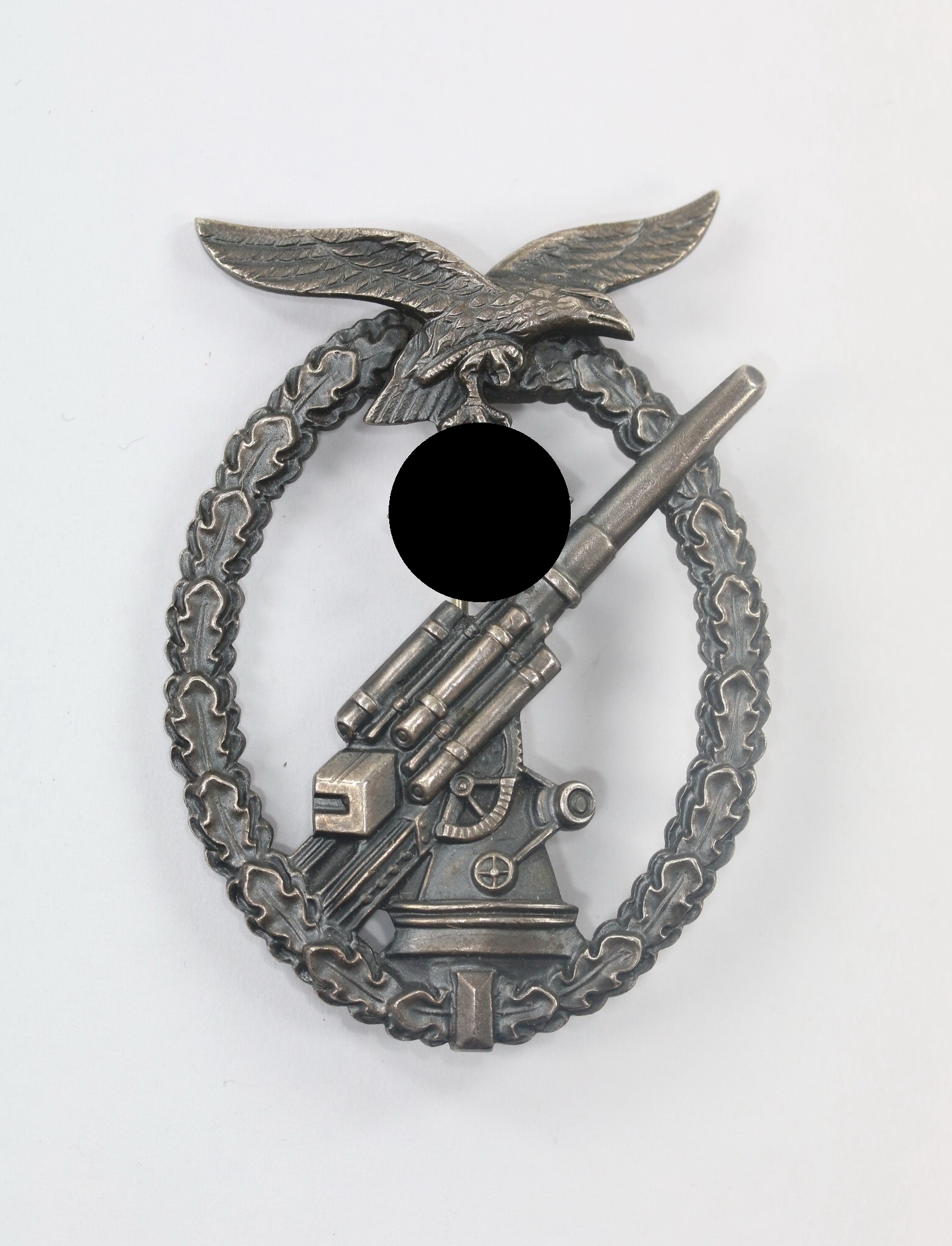  Flak-Kampfabzeichen der Luftwaffe, Ball Hinge (Kugel Bock), Buntmetall – Bild 1